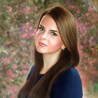«Портрет Елены». Холст, масло, 60Х45 см., 2017 г.
